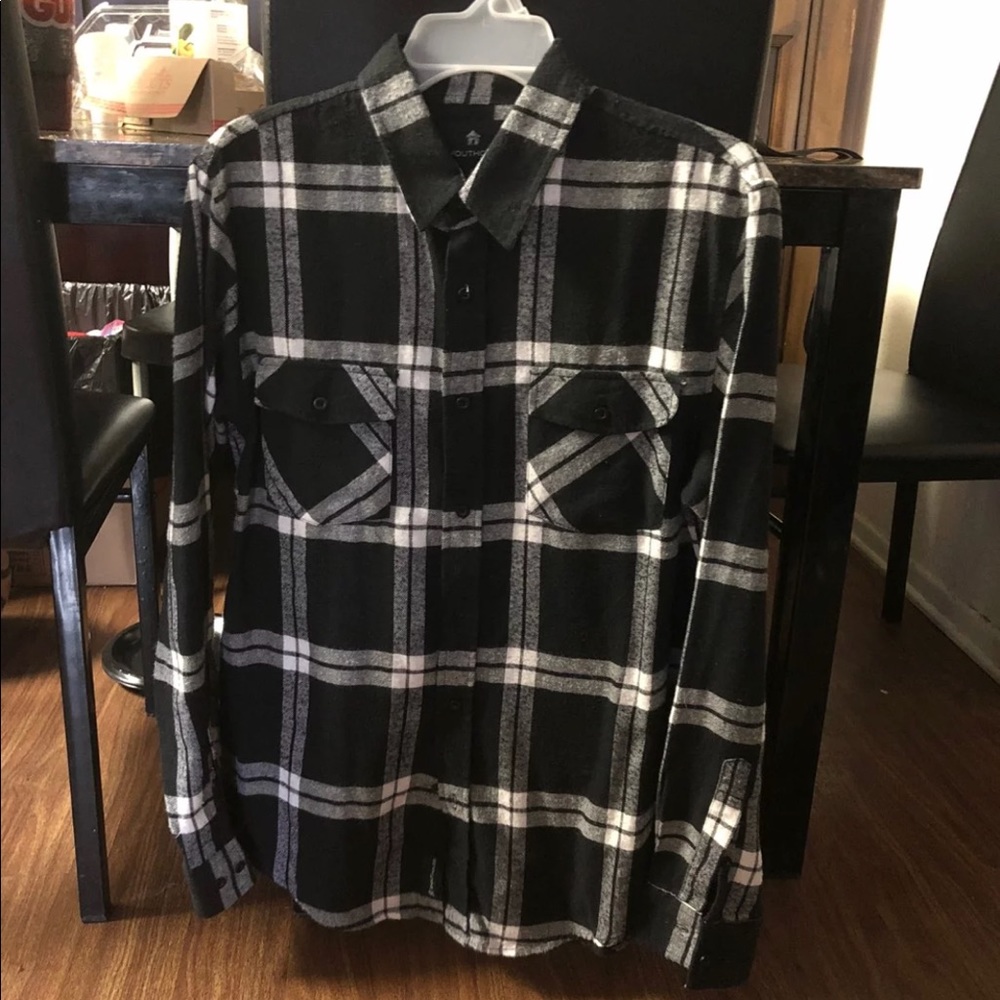 Black and white flannel